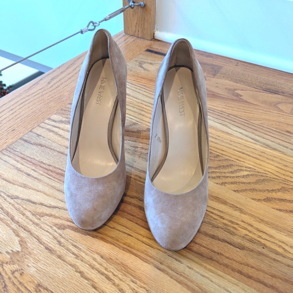 Nine West Suede Block Heel
